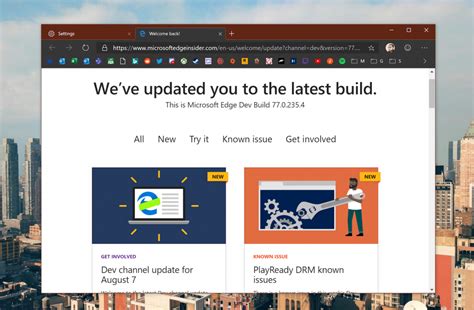 Microsoft Edge Dev Channel Updated With More Fluent Design Controls