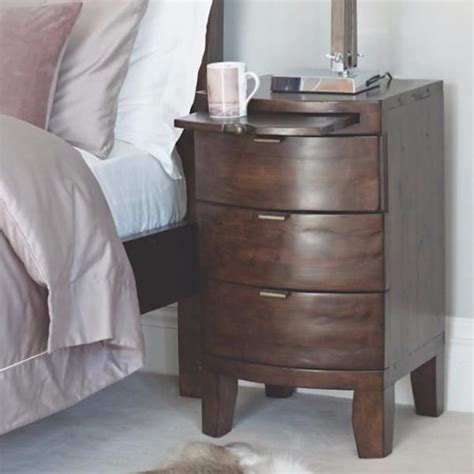 Winchester Dark Rustic Wooden Bedside Cabinet Furniture Reclaimed