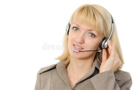 Female Customer Service Representative In Headset Stock Image Image Of People Confident 12573003