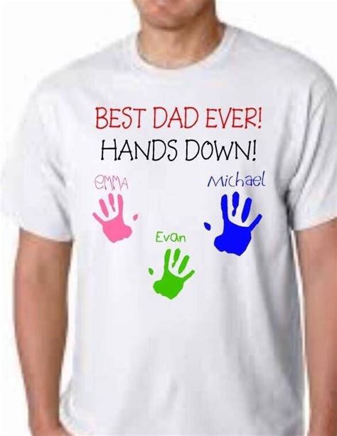 Check spelling or type a new query. Best Dad Ever shirt kids' handprints on shirt DIY | Etsy ...