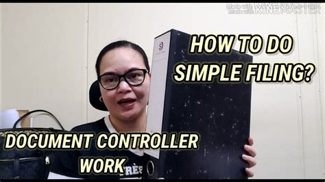 Document Controller Work How To Do Simple Filing Youtube