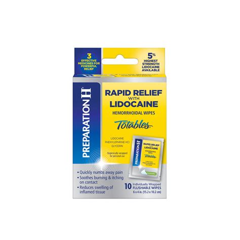 Preparation H Rapid Relief With Lidocaine Hemorrhoid Symptom Treatment