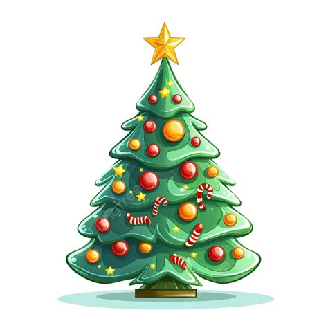 Cute Christmas Tree Christmas Tree Green Pine Tree Png Transparent