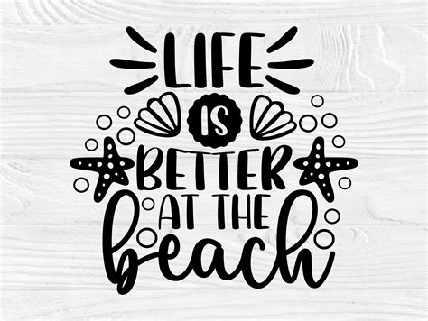 Life Is Better At The Beach Svg Sunshine Svg Summer Quotes Hot Sex Picture