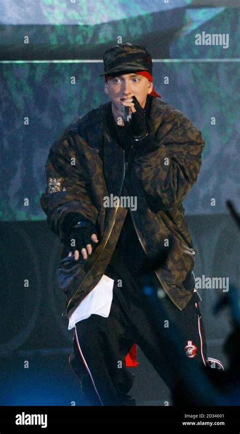 Eminem Performs Live On Stage During The 11th Annual Mtv Europe Music