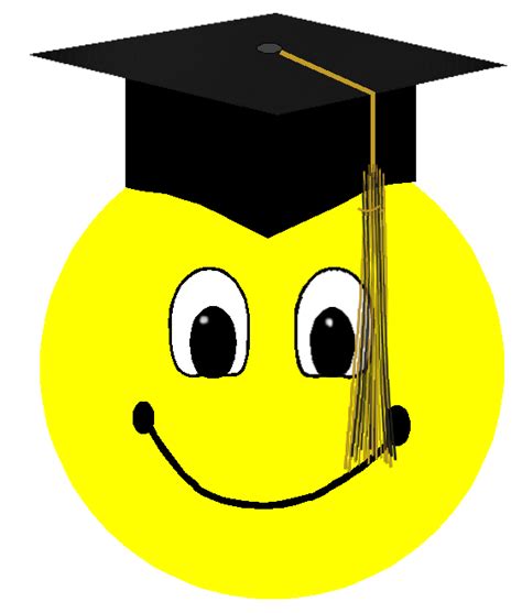 Graduation Ceremony Emoticon Smiley Emoji Graduate Un