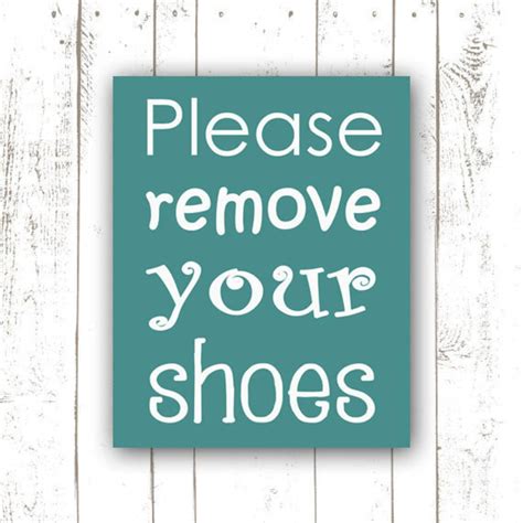 Please Remove Your Shoes Sign Printable Free Printable Pdf Printable