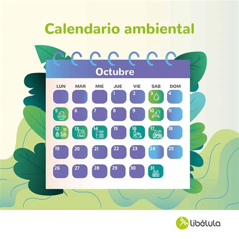 Octubre 2020 Calendario Ambiental Libélula Libélula