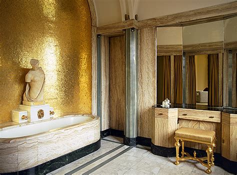 The modern bathroom place combine heating and decorative needs. Eltham Palace - Bathroom - One Nine Eight Five