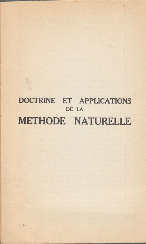 La Revue Naturiste Doctrine Et Applications De La Méthode Naturelle