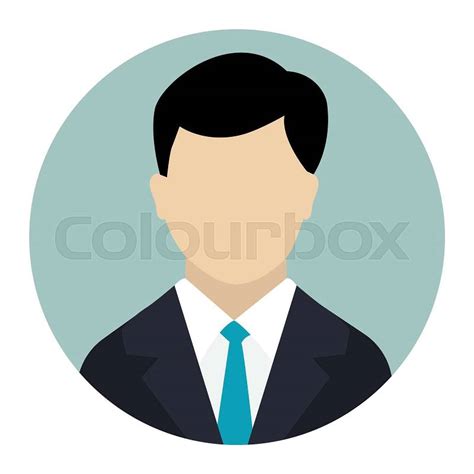 User Icon Male Avatar In Business Suit Businessman Flat Icon Man In