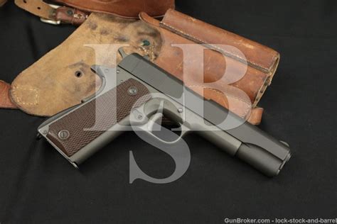 Colt Us Army Model Of 1911a1 45 Acp Semi Auto Pistol And Holster 1943 C