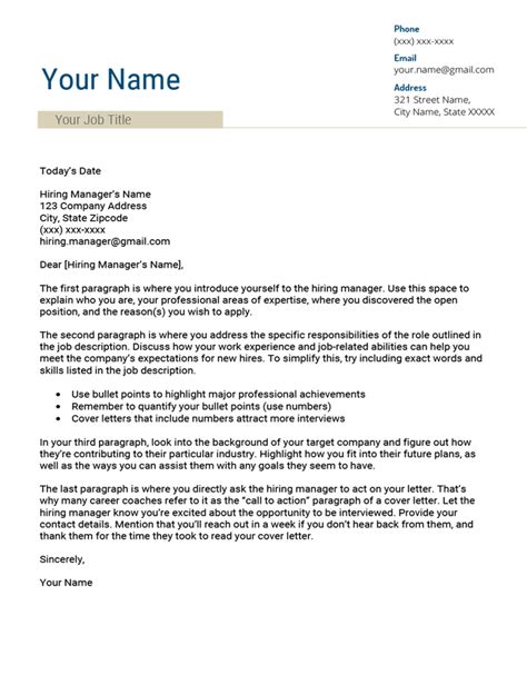 Pick from our collection of cover letter examples and get started on your own. Free Professional Cover Letter Templates [Word Download ...