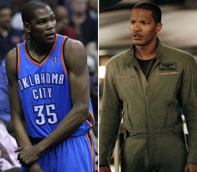 What is kevin durant's correct wingspan? Kevin Durant et Jamie Foxx : Les sosies du sport - Linternaute