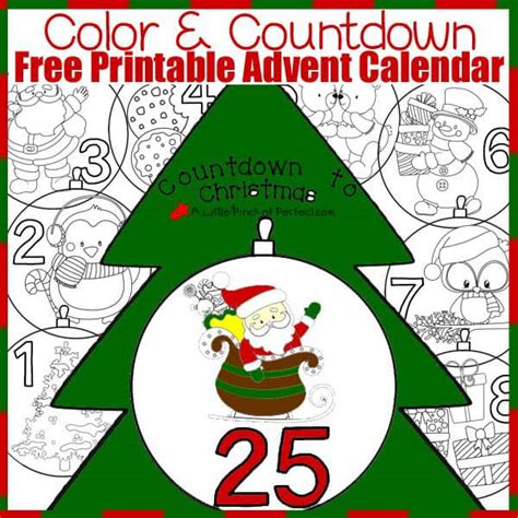 20 Free Printable Advent Calendars For Christmas Countdown Fun Mombrite