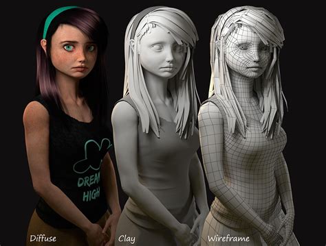 3d model character character modeling character design 3d modeling character art female