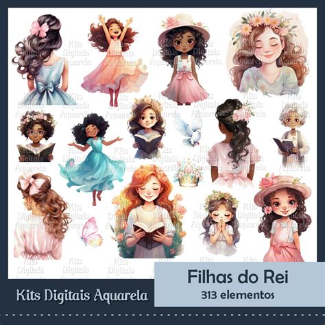 Kit Digital Meninas Cristãs Elo7 Produtos Especiais
