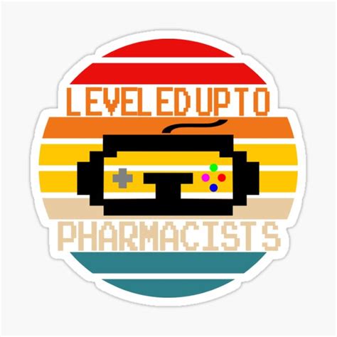 Leveled Up To Pharmacist Sticker For Sale By Wallas09 Redbubble