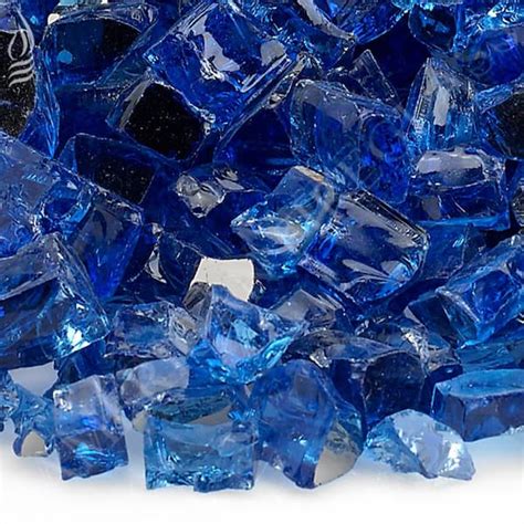 American Fire Glass 1 2 In Cobalt Blue Reflective Fire Glass 10 Lbs Bag Aff Coblrf12 10 The