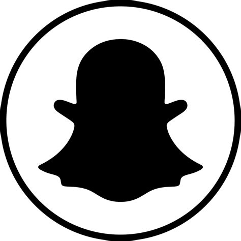 Snapchat Logo Circle White Circle Png Download 512 512 Free