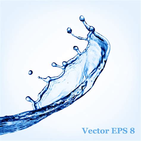 Transparent Water Splash Effect Vector Background Free Vector In
