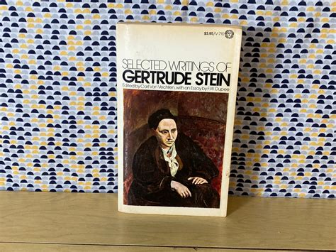 Selected Writings Of Gertrude Stein Vintage Paperback Book Etsy