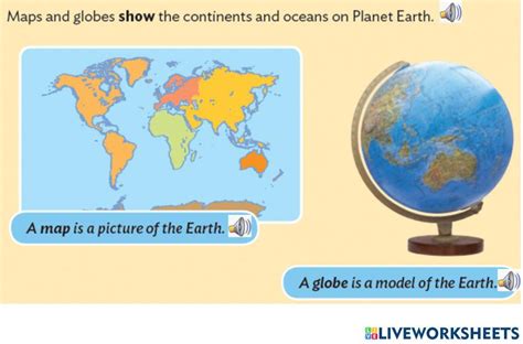 Maps And Globes Exercise Live Worksheets