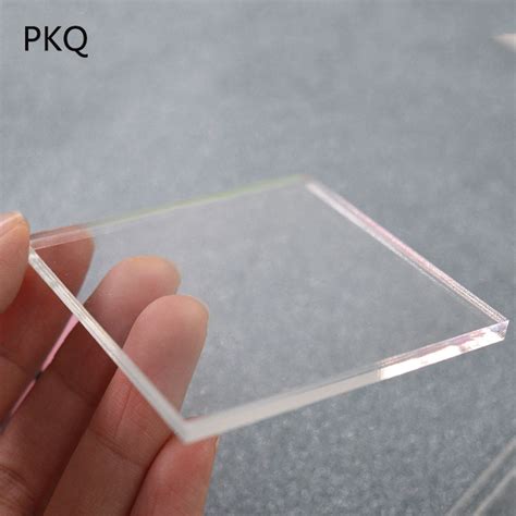 10pcslot 4mm Thickness Clear Acrylic Sheet Cut Plastic Transparent