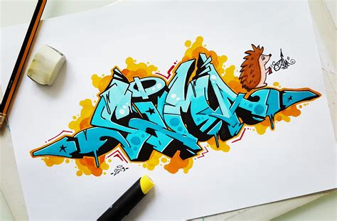Sima Graffiti Sketch I Wasnt Quite Happy With The Fill Ins And