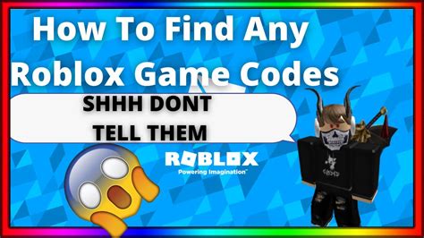 How To Find Codes For Any Roblox Game Youtube