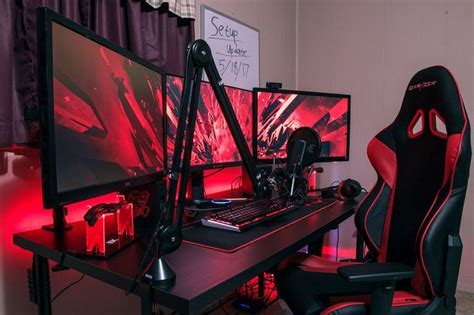 Gaming Desk Setup Best Gaming Setup Computer Gaming Room Gamer Setup