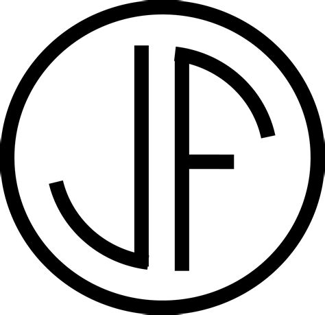 Isologo Jf Logotipo Palavras Aleat Ria