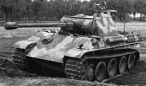 A Panther V Ausf G With Infared Night Vision And Ambush Camouflage