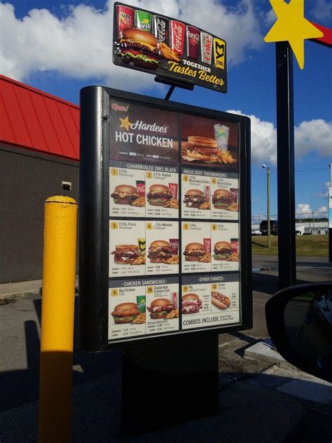 Menu At Hardees Fast Food Goodlettsville 400 S Cartwright St