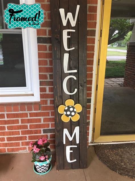 Easy Diy Welcome Sign Perfect For Seasonal Attachments Woodworking
