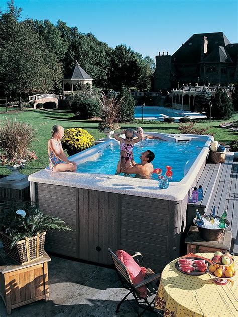 Back Yard Ideas Swim Spa Landscaping Swim Spa Deck Jacuzzi Outdoor