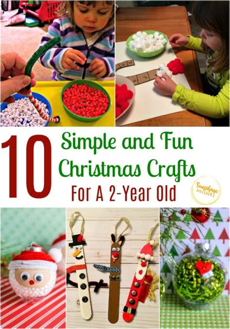 10 Simple And Fun Christmas Crafts For 2 Year Olds Sunshine Whispers