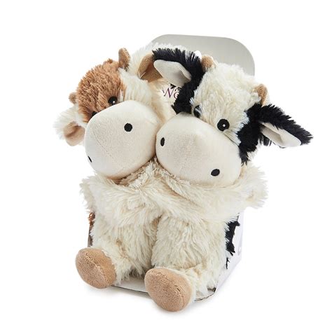 Warmies Cozy Plush Warm Hugs Cows Mini Fully Microwavable Toys Heat