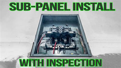 60 Amp Sub Panel Install With Inspection Youtube