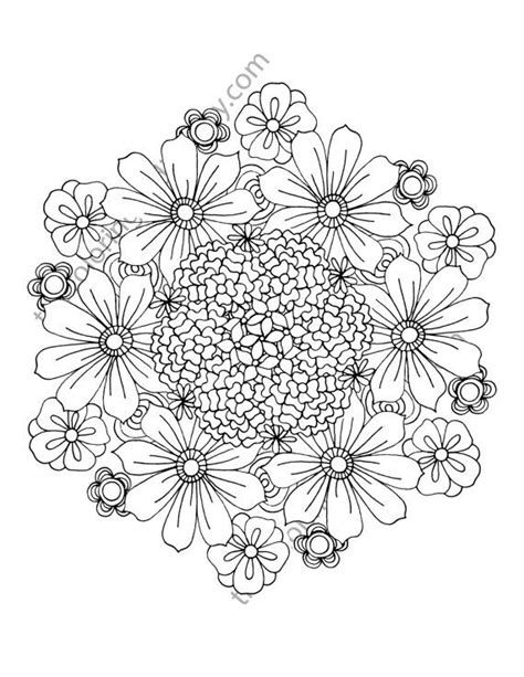 Flower coloring page, floral adult coloring page, digital ... We have collected 40+ free printable coloring page for adults pdf images of various designs for you to color.