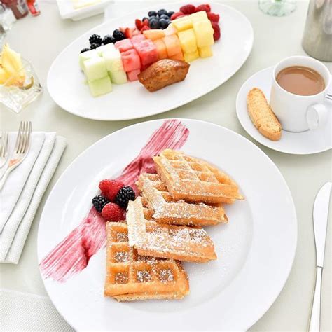 Brunch Plating Breakfast Waffles Breakfast Plate Breakfast Recipes