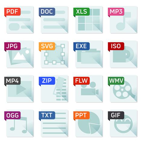 Check spelling or type a new query. File format flat icon set - Download Free Vectors, Clipart ...