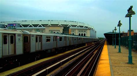 Nyc Subway Quick 4 Train Action At 161 St Yankee Stadium Youtube