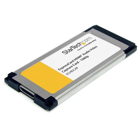 Maybe you would like to learn more about one of these? StarTech.com HDMI to ExpressCard HD Video Capture Card Adapter 1080p TV Tuners and Video Capture ...