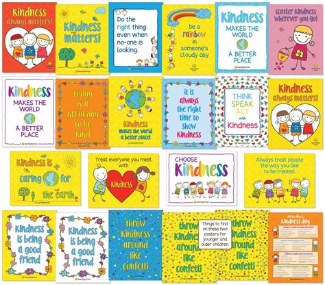 Kindness Posters For Children Affirmation Posters For Kids Etsy Australia
