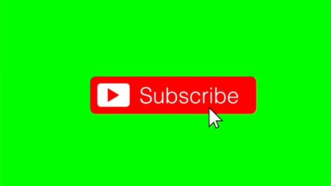 Youtube Subscribe Button Green Screen Youtube