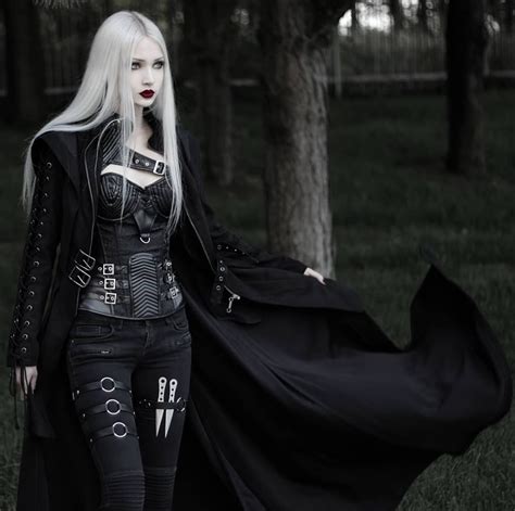 the perfect darkness — gothicandamazing model anastasia eg outfit in 2020 gothic meisjes