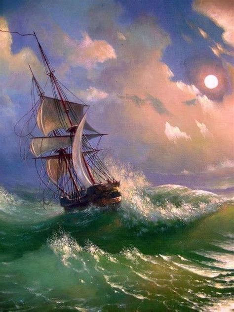 Oleg Kulagin Ship Paintings Ship Art Sailing