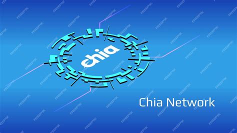Chia Network Xch Símbolo De Token Isométrico Del Proyecto Defi En