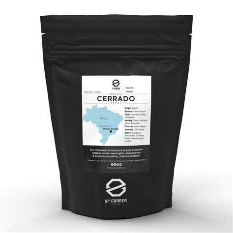 Cerrado Decaf Brazil 8th Corner Coffee Specialty Coffee Suppliers